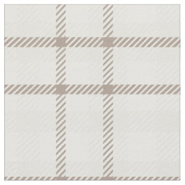 Gingham-Karo neutrales Kaffee-Latte-Streifen  Stoff