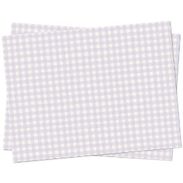 Gingham Karo Pastel Lilac Lila Creme Seidenpapier