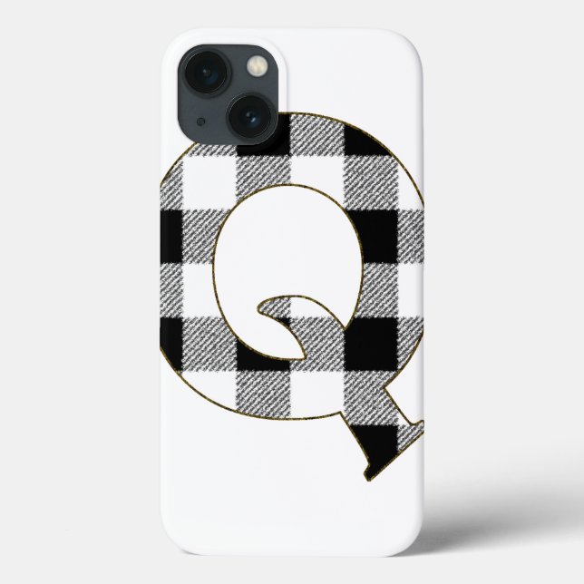 Gingham Karo Q Case-Mate iPhone Hülle (Rückseite)
