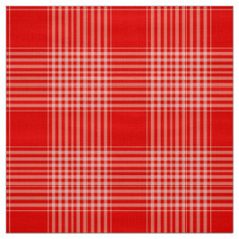 Gingham Karo Red and White Fabric Stoff