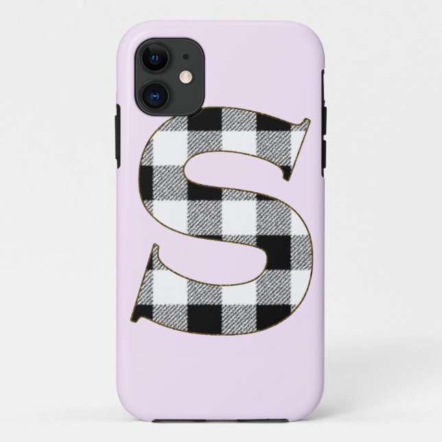 Gingham Karo S Case-Mate iPhone Hülle (Rückseite)