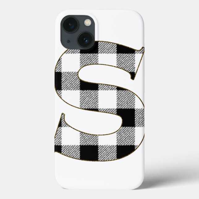 Gingham Karo S Case-Mate iPhone Hülle (Rückseite)