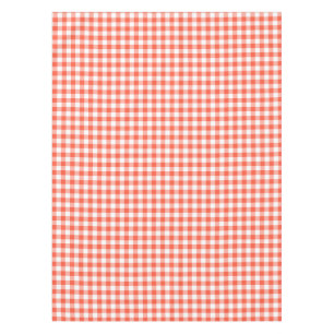Gingham-Karo-Tischdecke orange und weiße Karos Tischdecke