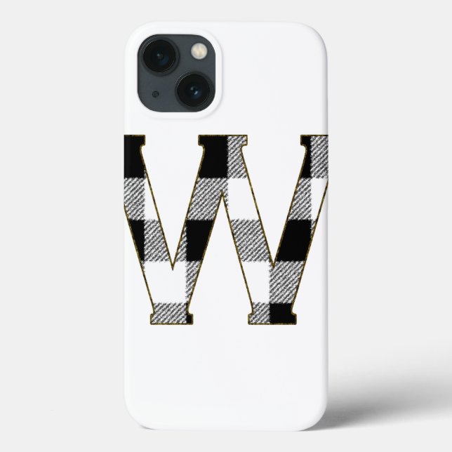 Gingham Karo W Case-Mate iPhone Hülle (Rückseite)