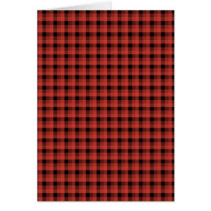 Gingham-Karomuster. Rotes und schwarzes kariertes