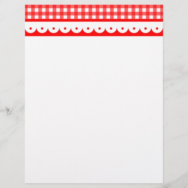 Gingham Letterhead (Vorderseite)
