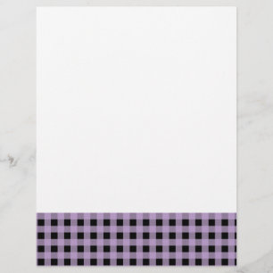 GIngham Lilac und Black