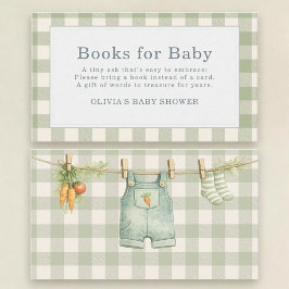 Gingham Locally Grown Books For Baby  Begleitkarte