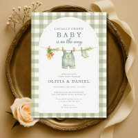 Gingham Locally Grown Paarbebyshower