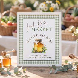 Gingham-Marktplatz - Zur Hochzeit bestimmt - Schil Poster