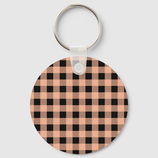 Gingham Melon und Black Schlüsselanhänger (Vorderseite)