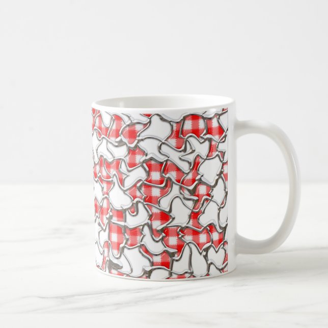 Gingham-Mosaikfliesen Kaffeetasse (Rechts)
