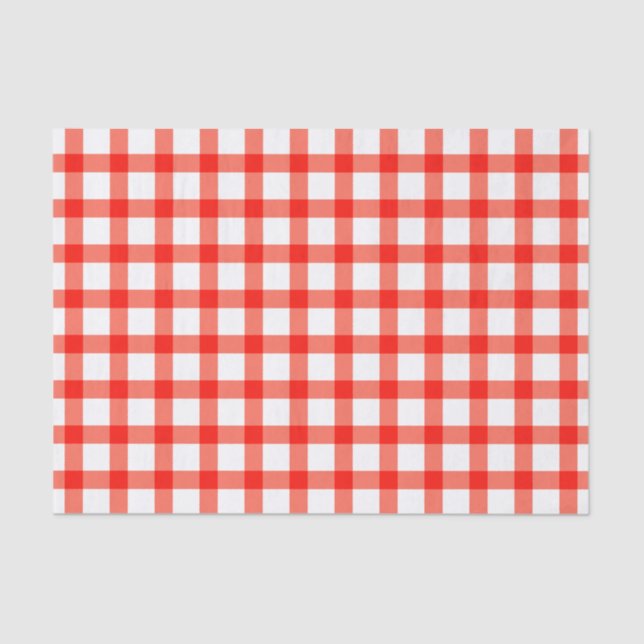 Gingham-Muster Seidenpapier (Vorderseite)
