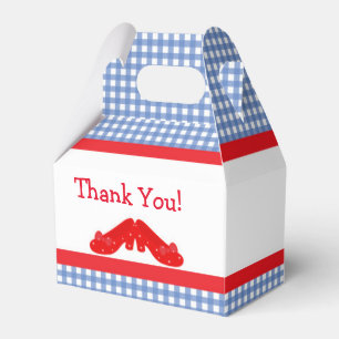 Gingham Oz Mädchen Geburtstagsfeier Geschenkboxen Geschenkschachtel