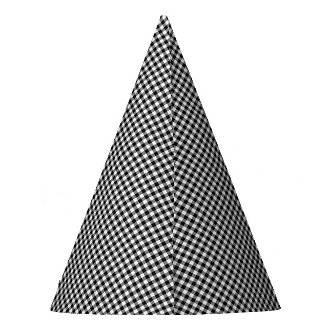 Gingham-PAPER PARTY HATS Partyhütchen (Rückseite)