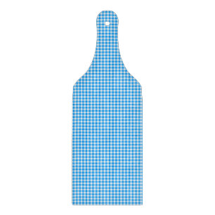 Gingham Pastel Blue-White-CUTTING BOARD PADDLE Schneidebrett