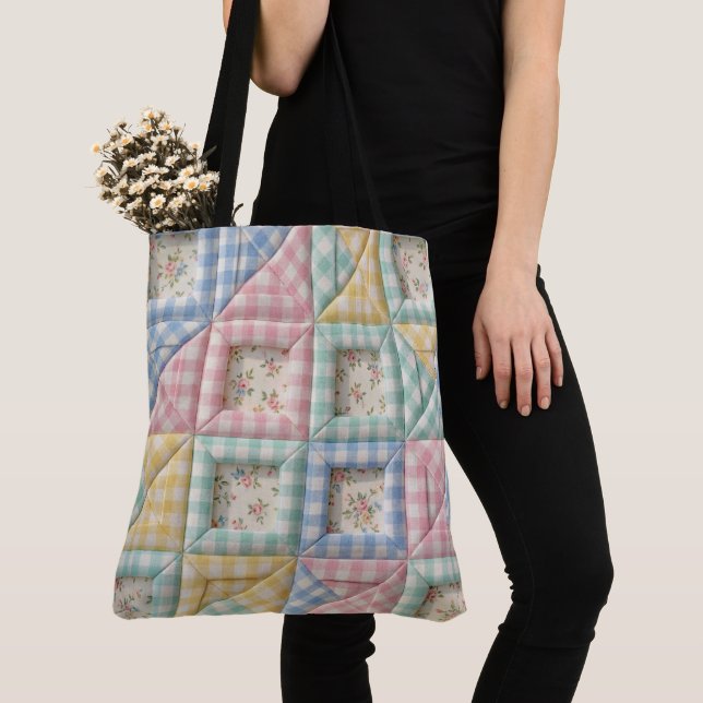 Gingham-Patchwork-Quilt-Muster (Von Nahem)