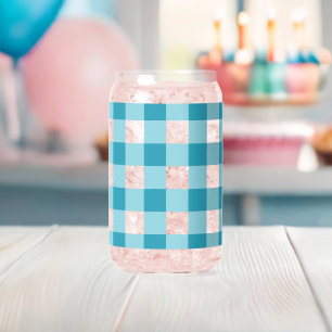 Gingham Pattern Dosenglas