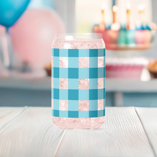 Gingham Pattern Dosenglas (Insitu (Baby Party))