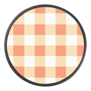Gingham Pattern Eishockey Puck