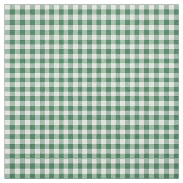 Gingham Pattern Fabric Green and White Karo Stoff (Muster)