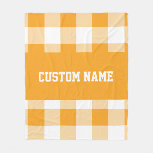 Gingham Pattern Fleecedecke