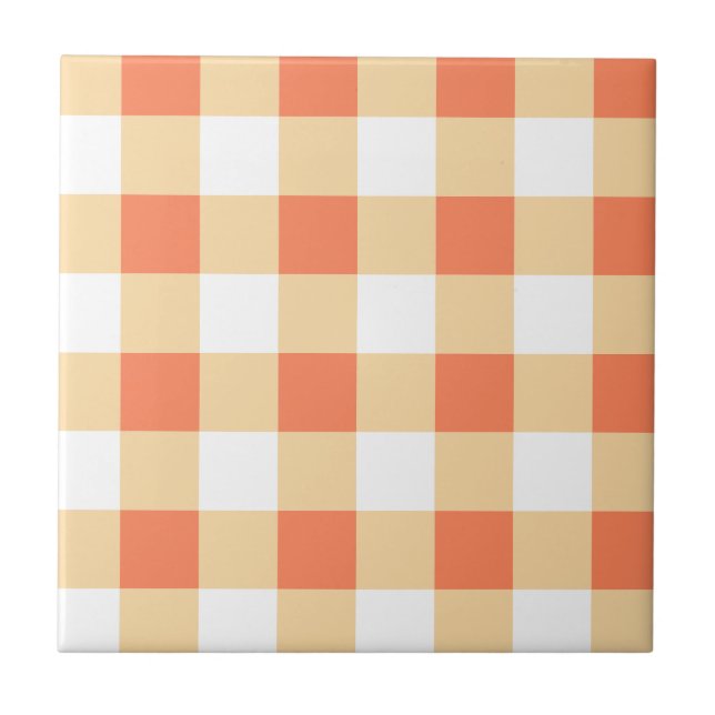 Gingham Pattern Fliese (Vorderseite)