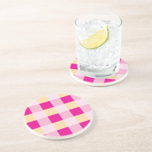 Gingham Pattern Getränkeuntersetzer