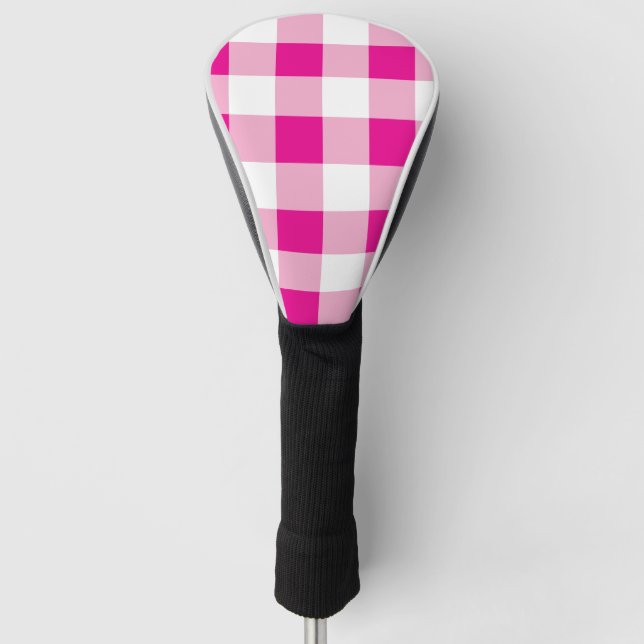 Gingham Pattern Golf Headcover (Vorderseite)