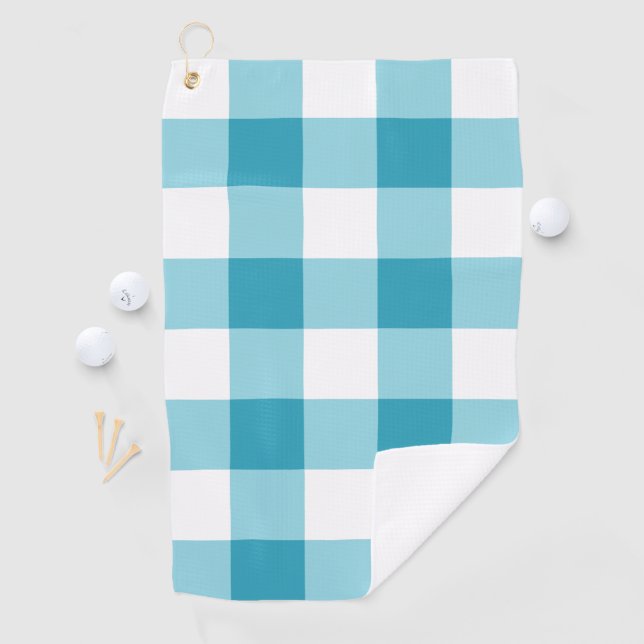 Gingham Pattern Golfhandtuch (Insitu)