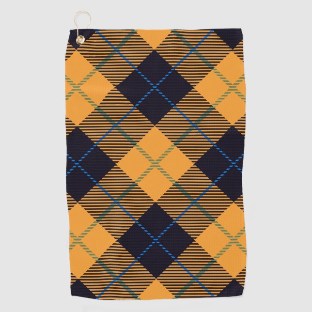Gingham Pattern Golfhandtuch (Vorderseite)