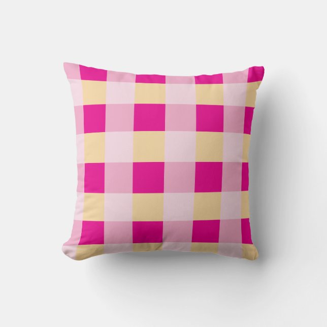 Gingham Pattern Kissen (Vorderseite)