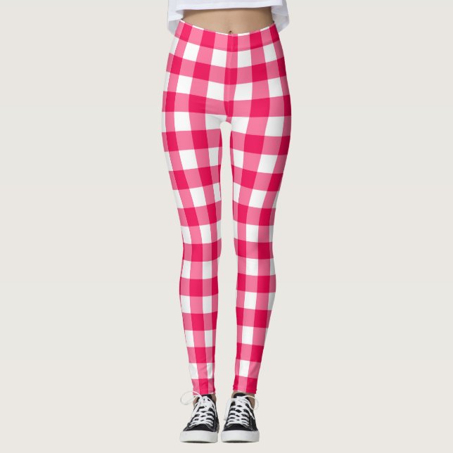 Gingham Pattern Leggings (Vorderseite)