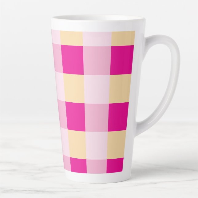 Gingham Pattern Milchtasse (Rechts)