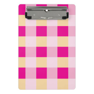 Gingham Pattern Mini Klemmbrett