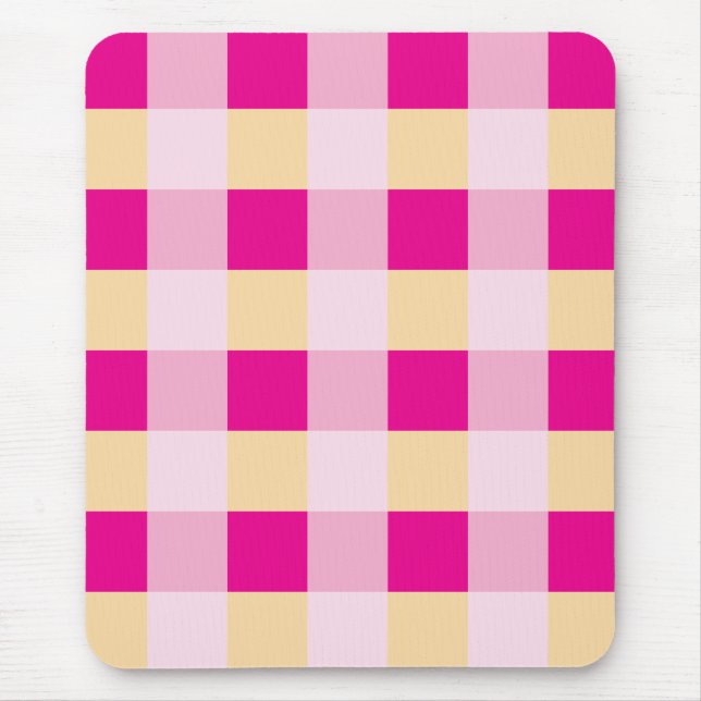 Gingham Pattern Mousepad (Vorne)