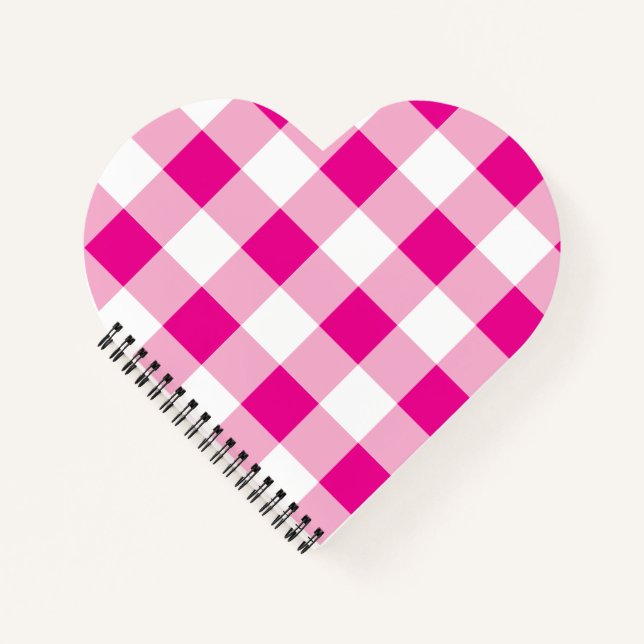 Gingham Pattern Notizbuch (Vorderseite)