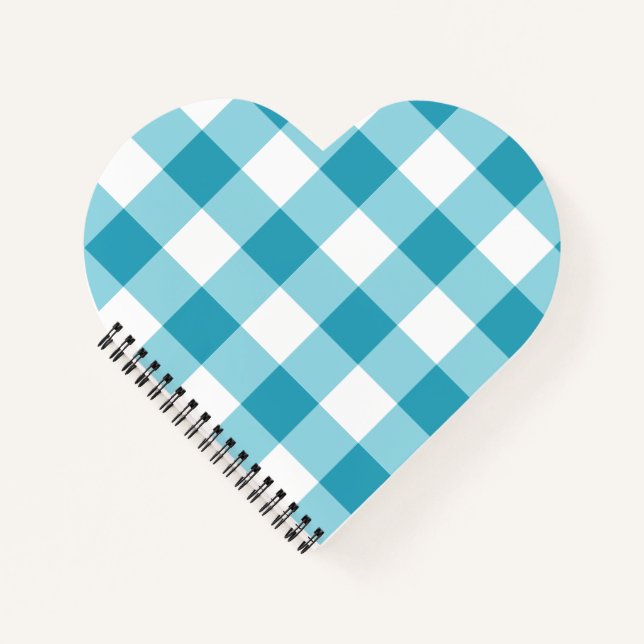 Gingham Pattern Notizbuch (Vorderseite)