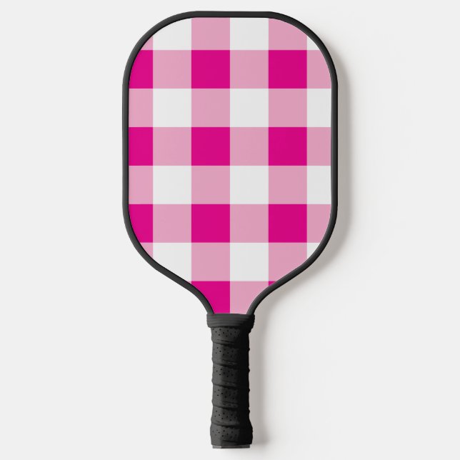 Gingham Pattern Pickleball Schläger (Vorderseite)