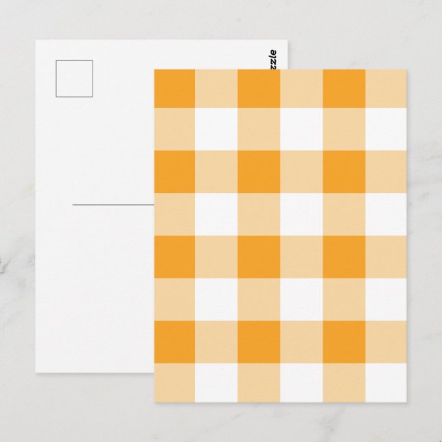 Gingham Pattern Postkarte (Vorne/Hinten)