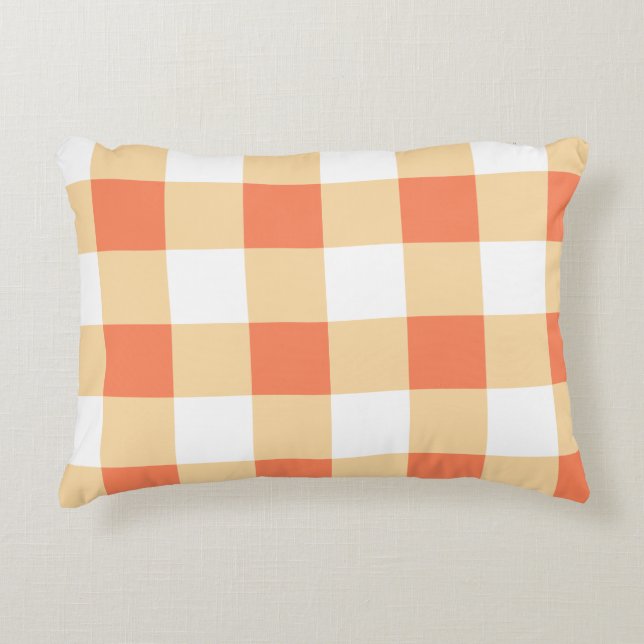 Gingham Pattern Throw Pillow Dekokissen (Vorderseite)