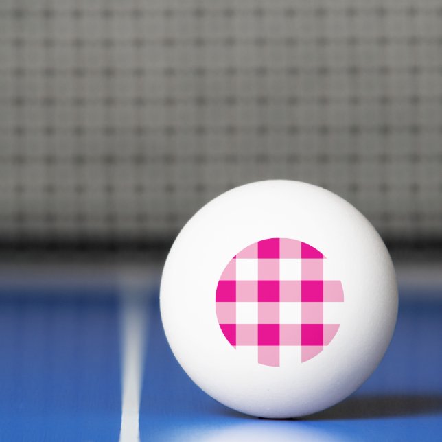 Gingham Pattern Tischtennisball (Netto)