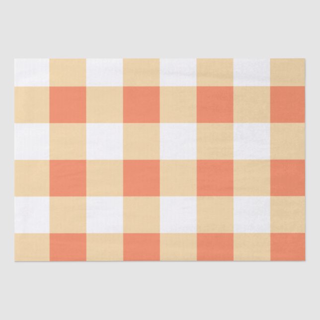Gingham Pattern Wrapping Paper Seidenpapier (Vorderseite)