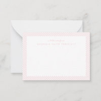 Gingham personalisierte Kinderkarte