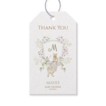 Gingham Peter die Rabbit Monogram Baby Dusche