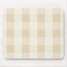 Gingham | Pink & Creme Mousepad