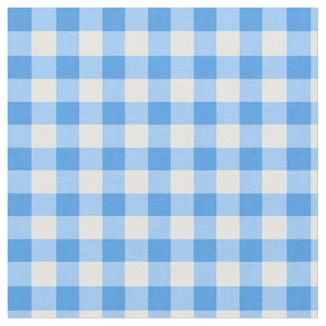 Gingham-Prüfmuster| blau und weiß Stoff (Nahaufnahme)