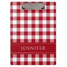 Gingham Prüfmuster Name Print