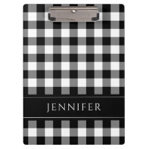 Gingham Prüfmuster Name Print