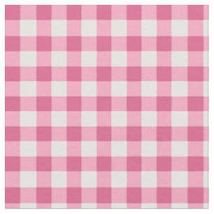 Gingham-Prüfmuster rosa und weiß Stoff